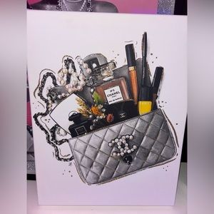 Design District Chanel bag makeup designer luxury wall art